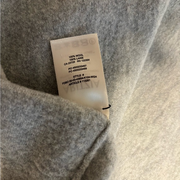 The Group (Babaton) Boiled Wool Boxy Turtleneck Heather Chrome L/XL - Picture 7 of 8